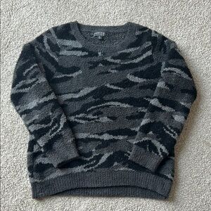 Barefoot Dreams Black and Gray cozy knit